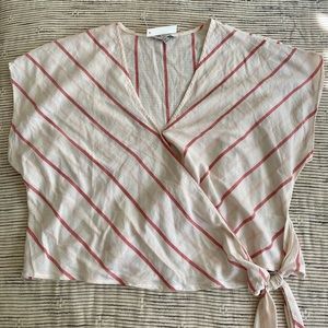 Madewell Striped Tie-Front Shirt